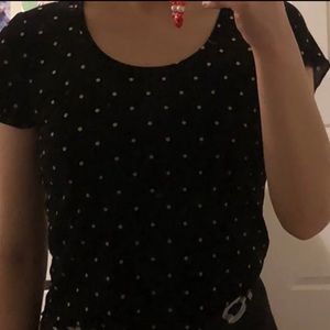 Abercrombie&Fitch polka dot crop top